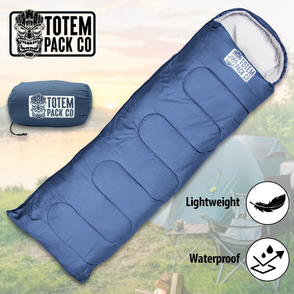 Full image of the blue Totem Pack Co. Nighthawk Ultralight Bivy. image number 0